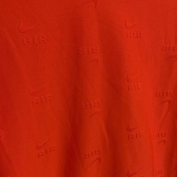 Nike Sportswear Air short sleeve crop t-shirt red orange, Women's size XL - Picture 6 of 10